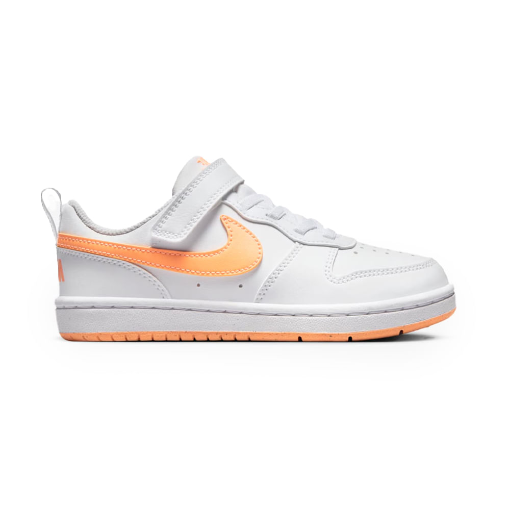 Nike Tenis COURT BOROUGH LOW DV5457-119 LaranjaBranco Sint -4-